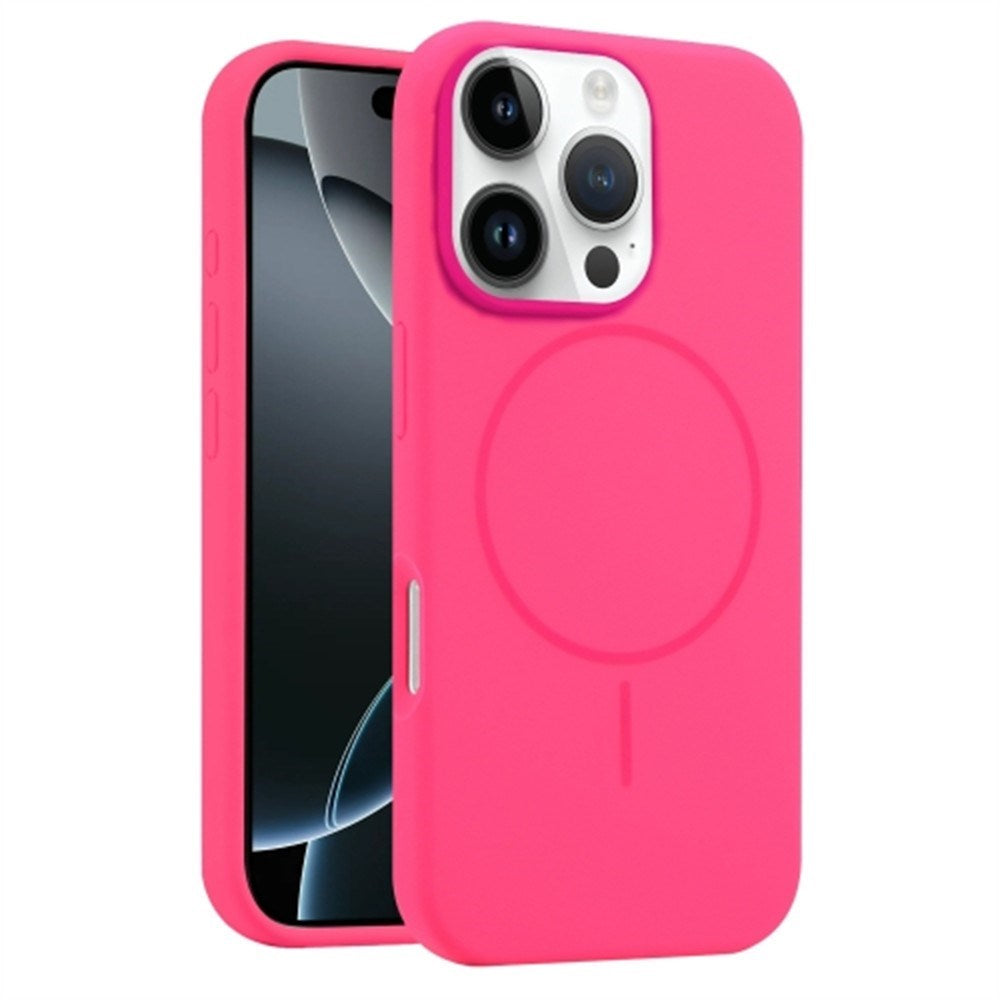 EIDERWOOD iPhone 16 Pro Silikon Deksel – MagSafe Kompatibel – Pink