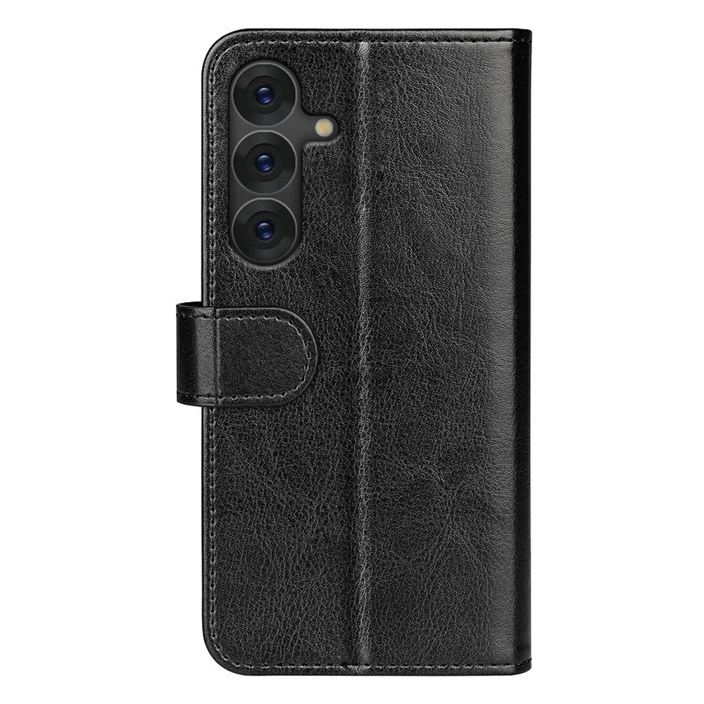 EIDERWOOD Samsung Galaxy S25 Kunstskinn Flip Deksel m. Kortholder & Ståfunksjon - Svart