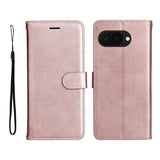 EIDERWOOD Google Pixel 9a Kunstskinn Flip Deksel m. Kortholder & Stropp - Rosa