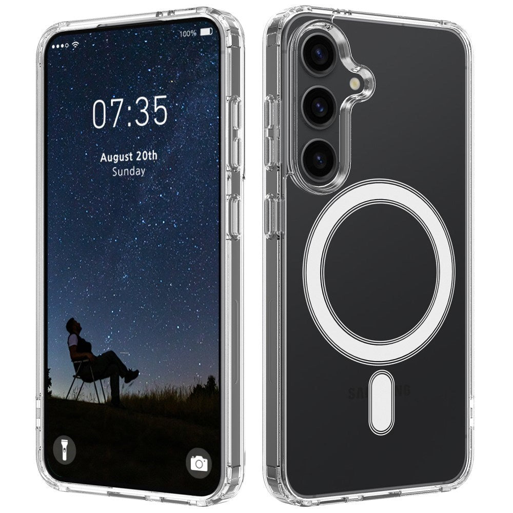 EIDERWOOD Samsung Galaxy S25+ (Plus) Fleksibelt Plast Deksel - MagSafe Kompatibelt - Gjennomsiktig