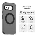 EIDERWOOD Google Pixel 9a Hybrid Plast Deksel - MagSafe Kompatibel - Gjennomsiktig / Svart