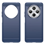 EIDERWOOD Xiaomi Redmi 14C Brushed Carbon Fiber Fleksibelt Plast Deksel - Blå