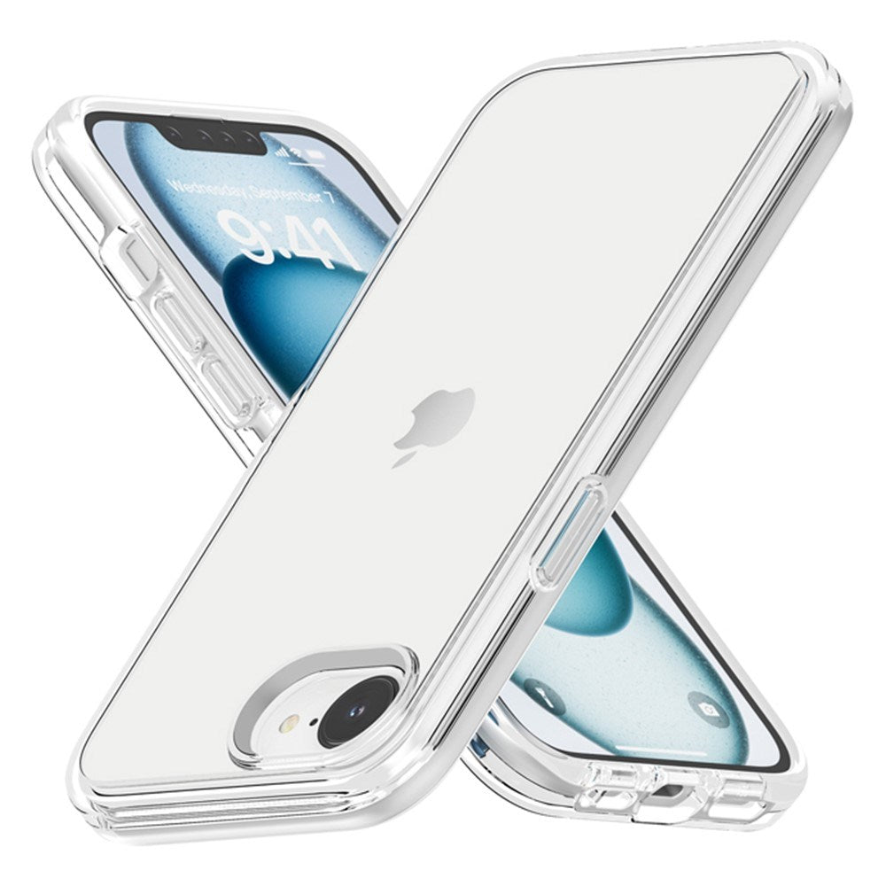 EIDERWOOD iPhone 17e / 16e Hybrid Plast Deksel med Forsterkede Hjørner - Gjennomsiktig
