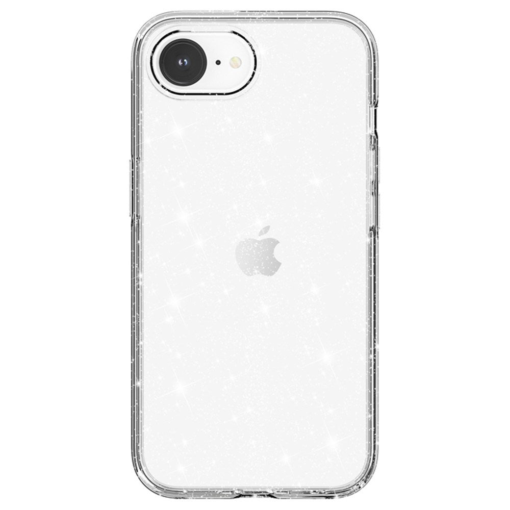 EIDERWOOD iPhone 17e / 16e Hybrid Glitter Plast Deksel - MagSafe Kompatibel - Hvit