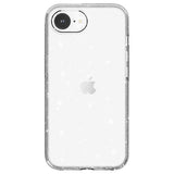 EIDERWOOD iPhone 17e / 16e Hybrid Glitter Plast Deksel - MagSafe Kompatibel - Hvit