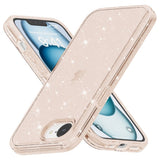 EIDERWOOD iPhone 17e / 16e Hybrid Glitter Plast Deksel - MagSafe Kompatibel - Gull