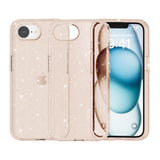 EIDERWOOD iPhone 17e / 16e Hybrid Glitter Plast Deksel - MagSafe Kompatibel - Gull
