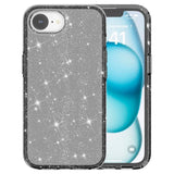 EIDERWOOD iPhone 17e / 16e Hybrid Glitter Plast Deksel - MagSafe Kompatibel - Svart