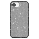 EIDERWOOD iPhone 17e / 16e Hybrid Glitter Plast Deksel - MagSafe Kompatibel - Svart