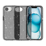 EIDERWOOD iPhone 17e / 16e Hybrid Glitter Plast Deksel - MagSafe Kompatibel - Svart