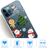 iPhone 14 Pro Fleksibel Plast Jul Deksel - Søte Julefigurer
