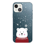 iPhone 14 TPU Plast Jul Deksel - Julebjørn