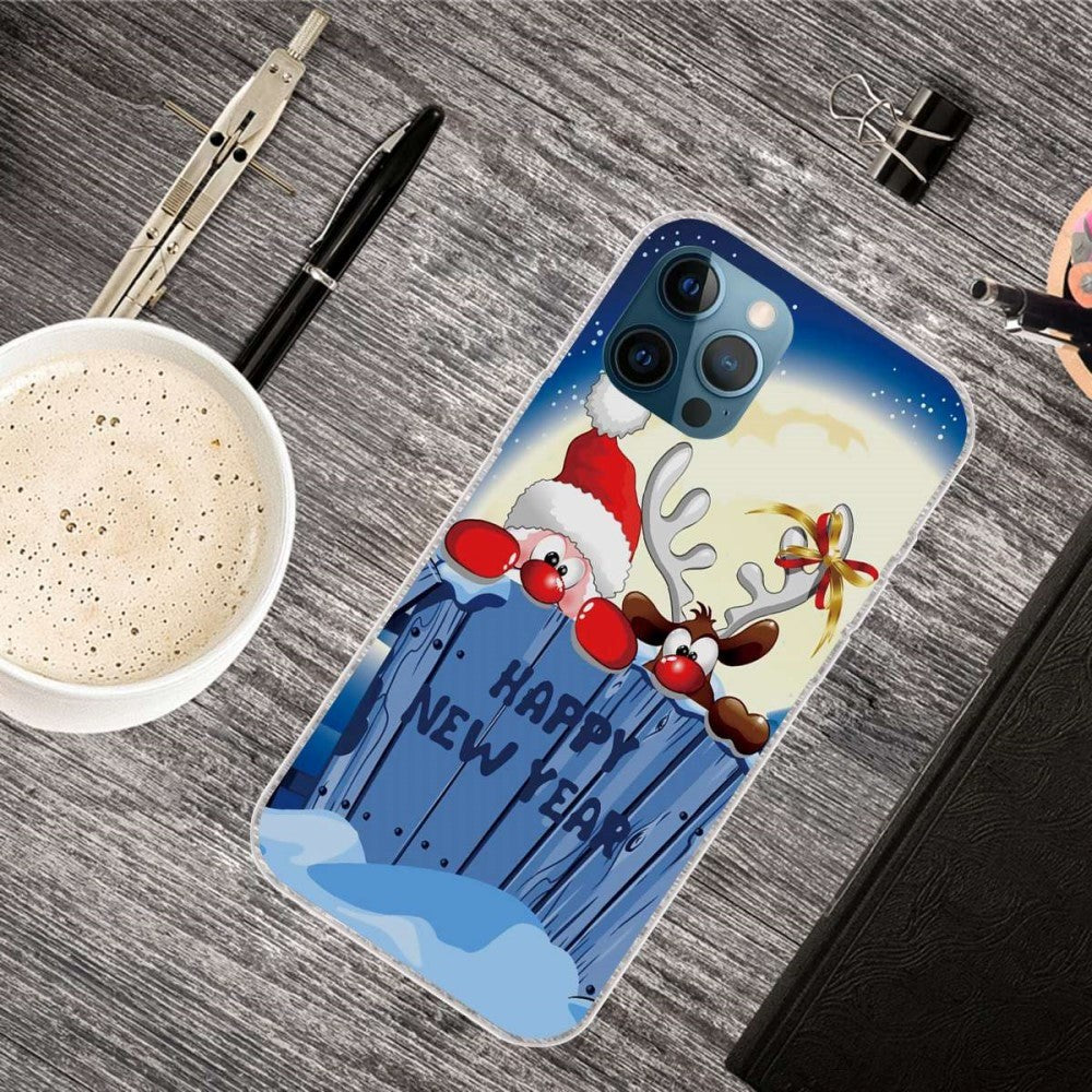 iPhone 14 Pro TPU Plast Jul Deksel - Godt Nytt År