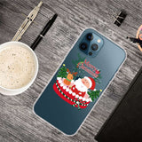 iPhone 14 Pro Max TPU Plast Jul Deksel - Julenissen og Lite Reinsdyr