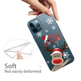 iPhone 14 Pro Max TPU Plast Jul Deksel - Reinsdyr med Nisselue
