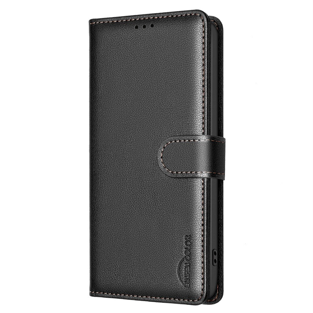 Samsung Galaxy A26 (5G) BINFEN Kunstskinn Flip Deksel m. RFID Blokkering - Svart