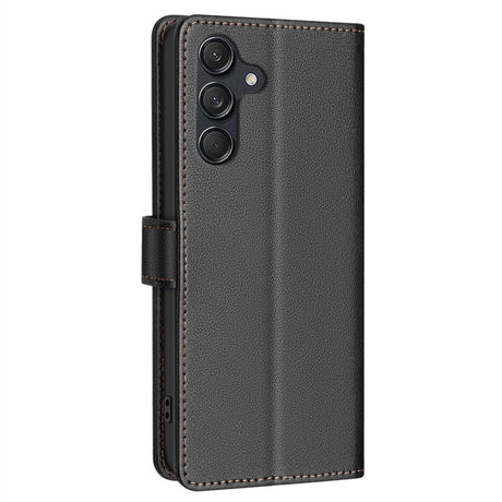 Samsung Galaxy A26 (5G) BINFEN Kunstskinn Flip Deksel m. RFID Blokkering - Svart