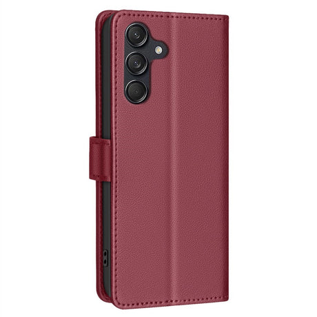 Samsung Galaxy A26 (5G) BINFEN Kunstskinn Flip Deksel m. RFID Blokkering - Rød