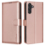 Samsung Galaxy A26 (5G) BINFEN Kunstskinn Flip Deksel m. RFID Blokkering - Rose Gold