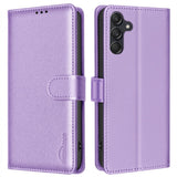Samsung Galaxy A56 (5G) BINFEN Kunstskinn Flip Deksel m. RFID Blokkering - Lilla