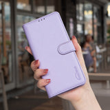 Samsung Galaxy A56 (5G) BINFEN Kunstskinn Flip Deksel m. RFID Blokkering - Lilla
