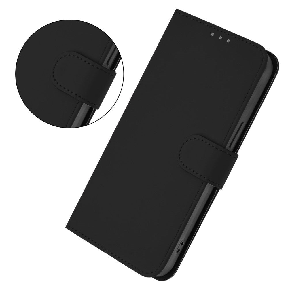 EIDERWOOD Xiaomi Redmi 14C Kunstskinn Flip Deksel m. Kortholder & Ståfunksjon - Svart