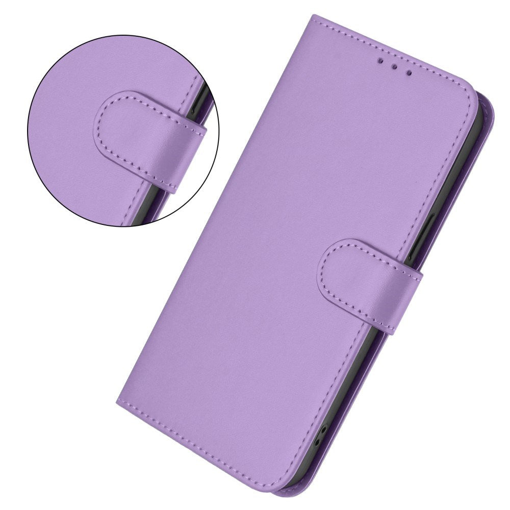 EIDERWOOD Xiaomi Redmi 14C Kunstskinn Flip Deksel m. Kortholder & Ståfunksjon - Lilla