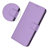 EIDERWOOD Xiaomi Redmi 14C Kunstskinn Flip Deksel m. Kortholder & Ståfunksjon - Lilla