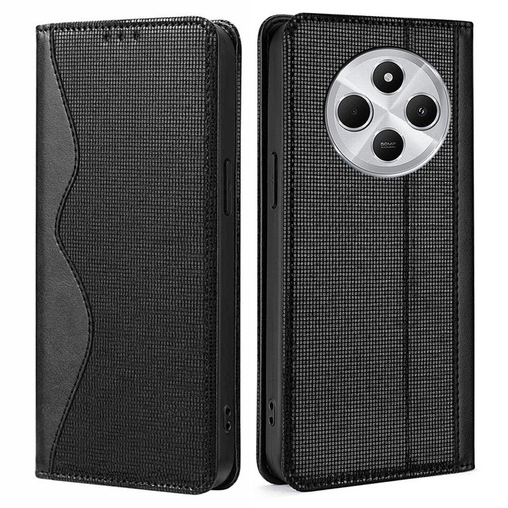 EIDERWOOD Xiaomi Redmi 14C / Poco C75 Flip Deksel i Kunstskinn med RFID-Blokkering - Svart