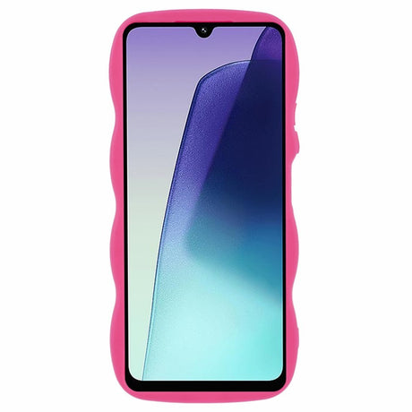EIDERWOOD Xiaomi Redmi 14C Fleksibelt Plast Wavy Deksel - Pink