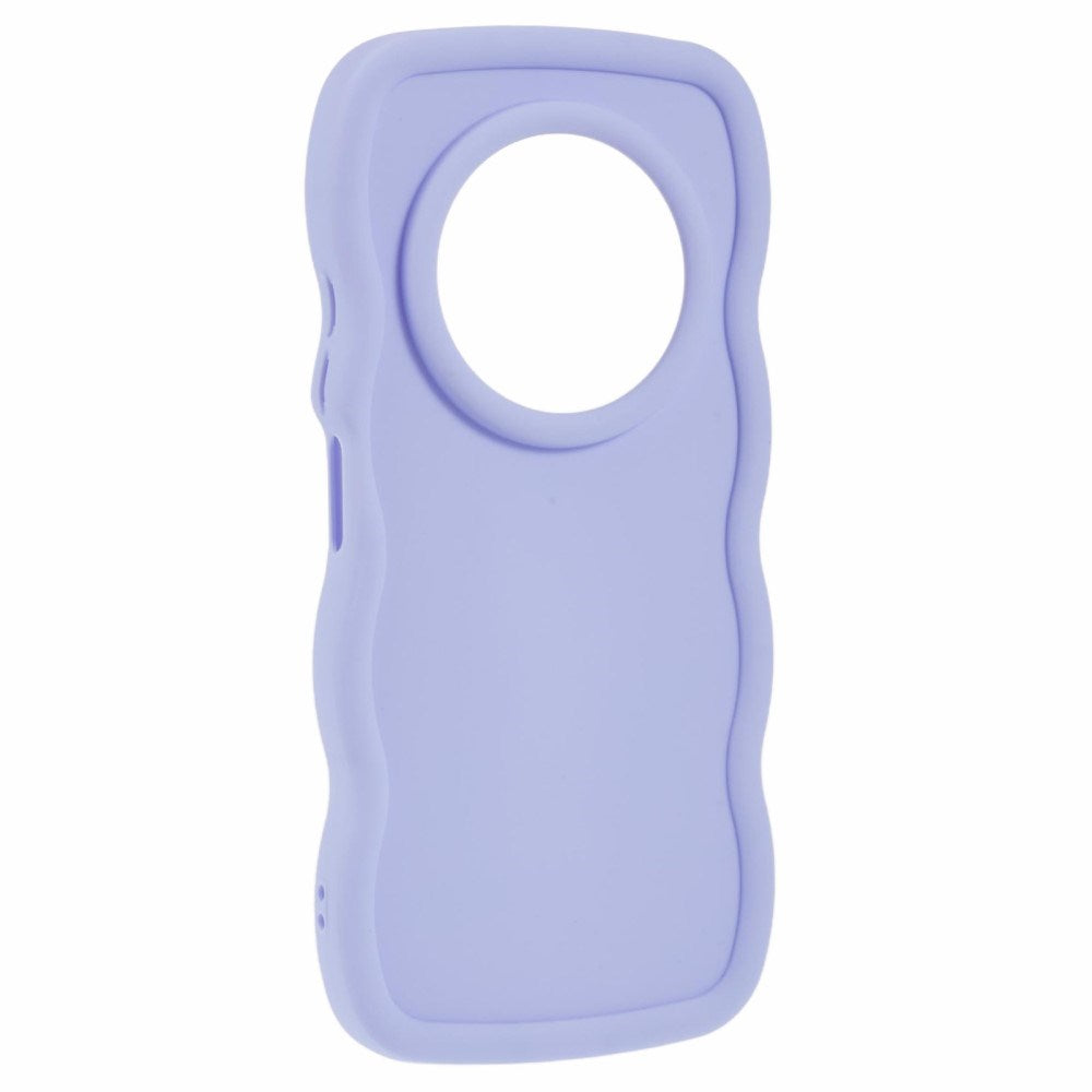 EIDERWOOD Xiaomi Redmi 14C Fleksibelt Plast Wavy Deksel - Lilla