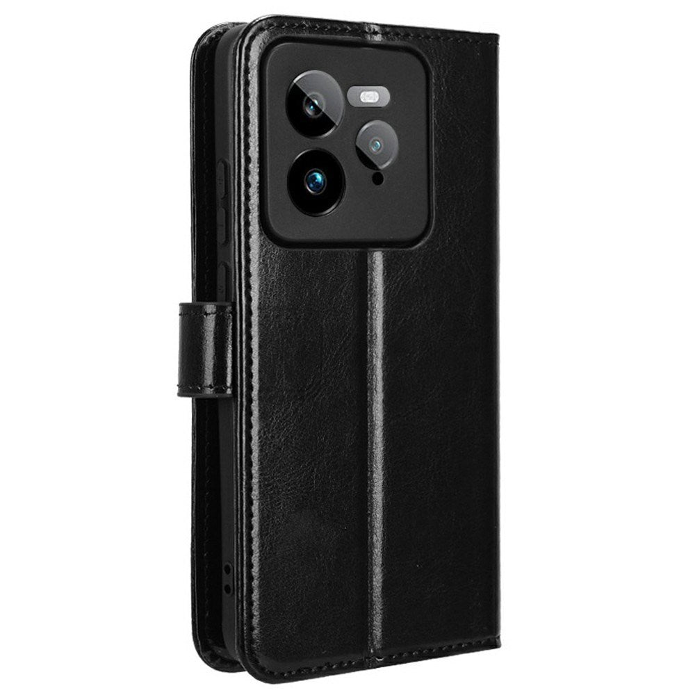 EIDERWOOD Realme GT 7 Pro (5G) Kunstskinn Flip Deksel m. Strop - Svart
