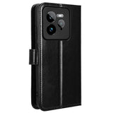 EIDERWOOD Realme GT 7 Pro (5G) Kunstskinn Flip Deksel m. Strop - Svart