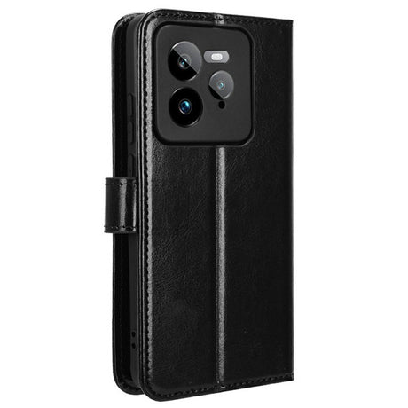 EIDERWOOD Realme GT 7 Pro (5G) Kunstskinn Flip Deksel m. Strop - Svart