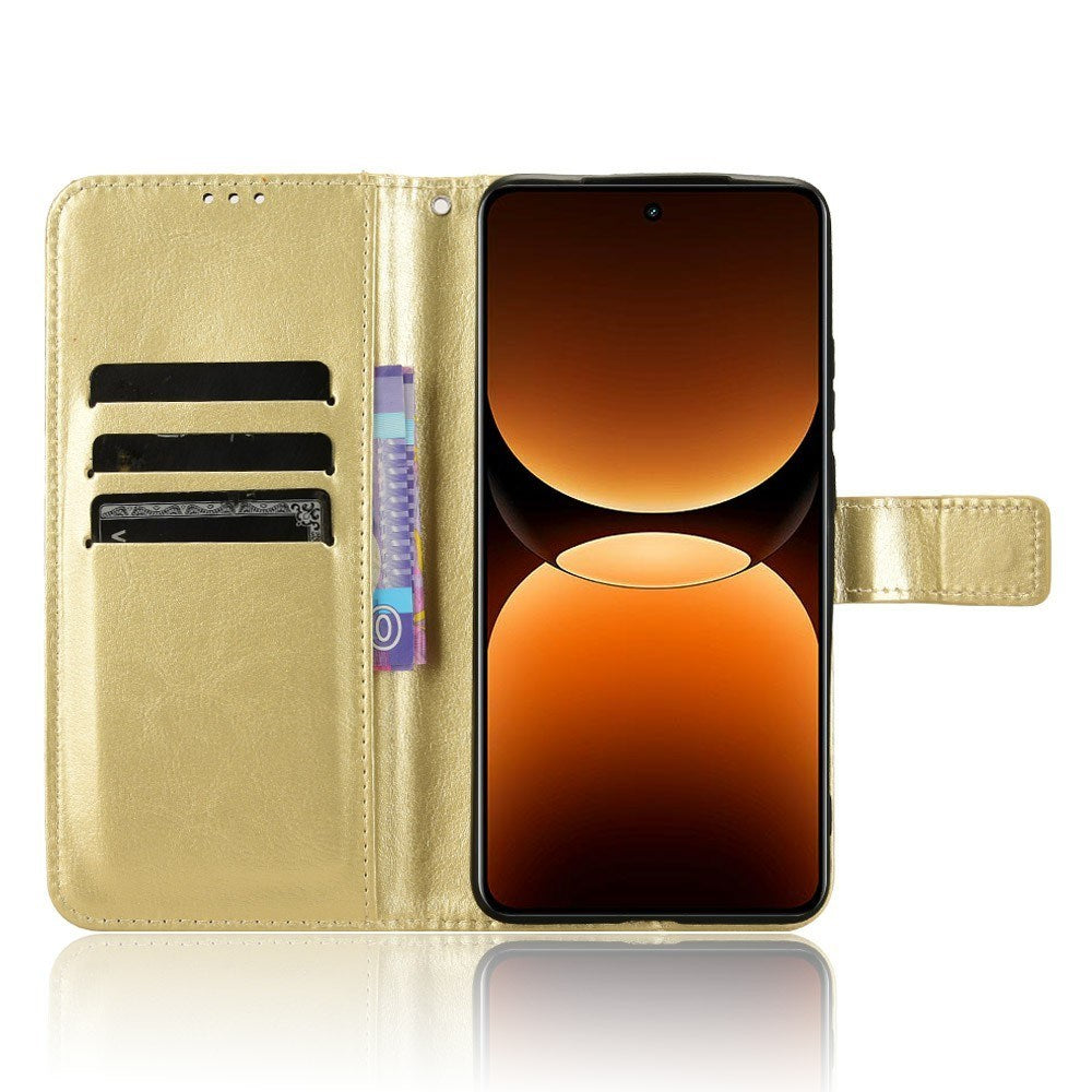 EIDERWOOD Realme GT 7 Pro (5G) Kunstskinn Flip Deksel m. Strop - Guld