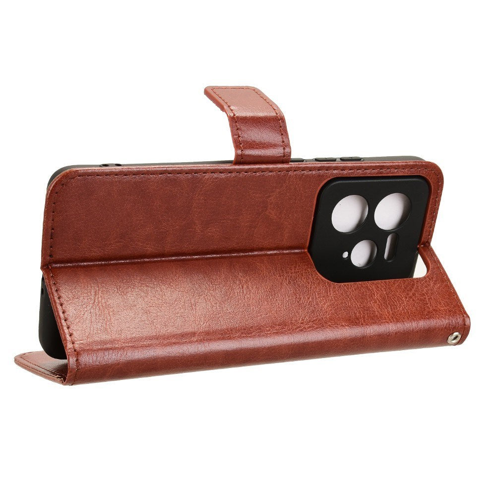 EIDERWOOD Realme GT 7 Pro (5G) Kunstskinn Flip Deksel m. Strop - Brun