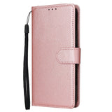 EIDERWOOD Samsung Galaxy S25+ (Plus) / S24+ (Plus) Flip Deksel i Kunstskinn med Lommebok og Stropp - Rose Gold