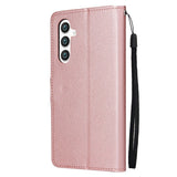 EIDERWOOD Samsung Galaxy S25+ (Plus) / S24+ (Plus) Flip Deksel i Kunstskinn med Lommebok og Stropp - Rose Gold