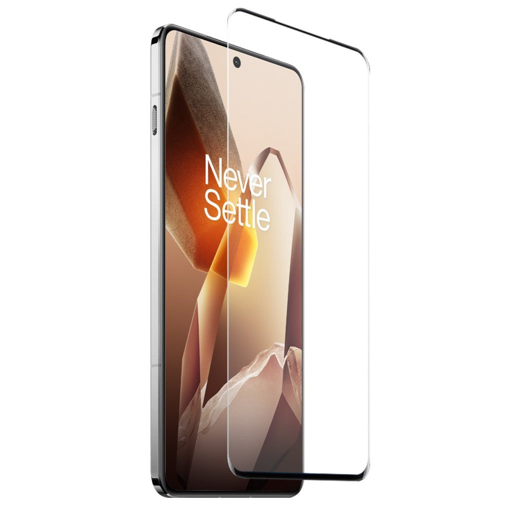 OnePlus 13 2-i-1 Sett Fleksibelt Plast Deksel med Herdet Beskyttelsesglass - Gjennomsiktig