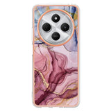 EIDERWOOD Xiaomi Redmi 14C Fleksibelt Plast Deksel med Marmordesign - Rosa