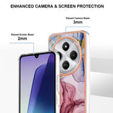 EIDERWOOD Xiaomi Redmi 14C Fleksibelt Plast Deksel med Marmordesign - Rosa