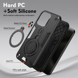EIDERWOOD Motorola Moto G55 Hybrid Håndverker Deksel m. Roterende Kickstand - Svart