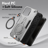 EIDERWOOD Motorola Moto G55 Hybrid Håndverker Deksel m. Roterende Kickstand - Sølv