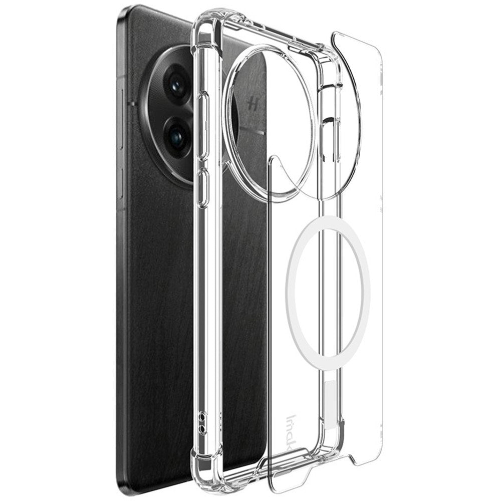 IMAK OnePlus 13 Hybrid Plast Deksel - MagSafe Kompatibel - Gjennomsiktig / Hvit