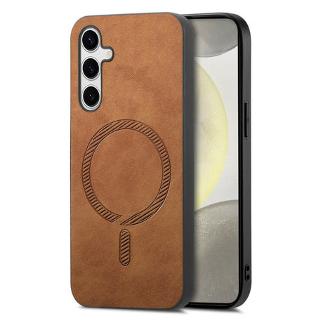 EIDERWOOD Samsung Galaxy S25 Kunst Skinn Deksel - MagSafe Kompatibel - Brun