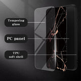 EIDERWOOD Samsung Galaxy S25 Ultra Hybrid Marmor Deksel m. Glass Bakside - Svart