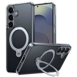 TORRAS Samsung Galaxy S25+ (Plus) Hybrid Deksel m. Kickstand - MagSafe Kompatibel - Gjennomsiktig