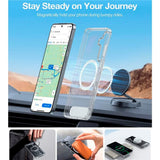 TORRAS Samsung Galaxy S25+ (Plus) Hybrid Deksel m. Ståfunksjon - MagSafe Kompatibel - Gjennomsiktig