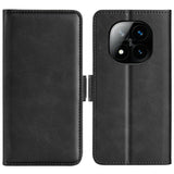 EIDERWOOD Xiaomi Redmi Note 14 Pro+ Kunstskinn Flip Deksel m. Kortholder & Ståfunksjon - Svart