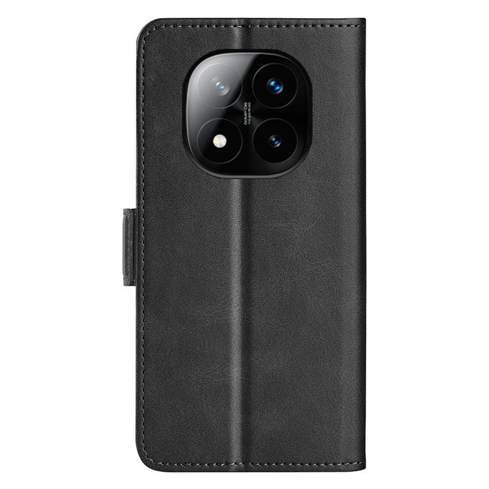 EIDERWOOD Xiaomi Redmi Note 14 Pro+ Kunstskinn Flip Deksel m. Kortholder & Ståfunksjon - Svart